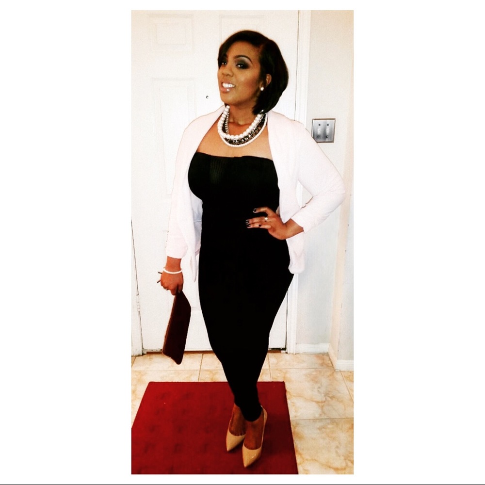 Black Strapless Jumpsuit